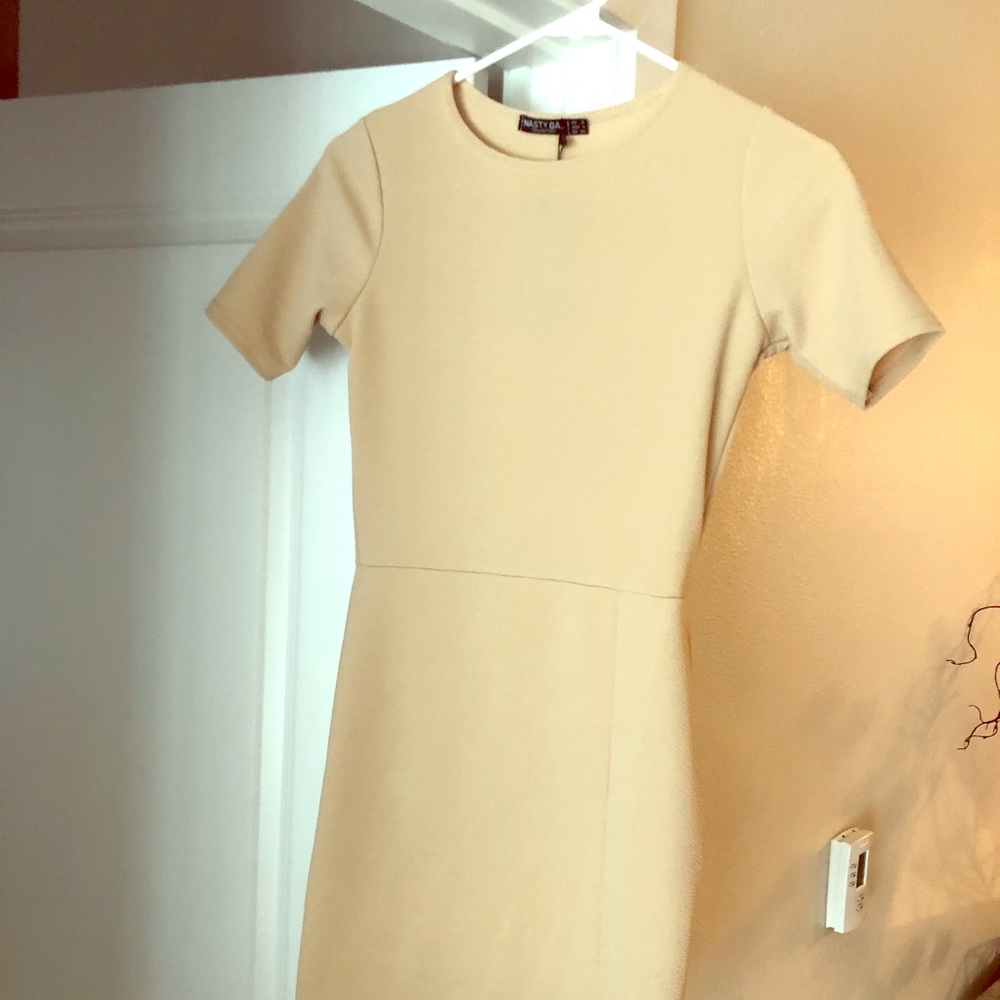 Cream mini dress